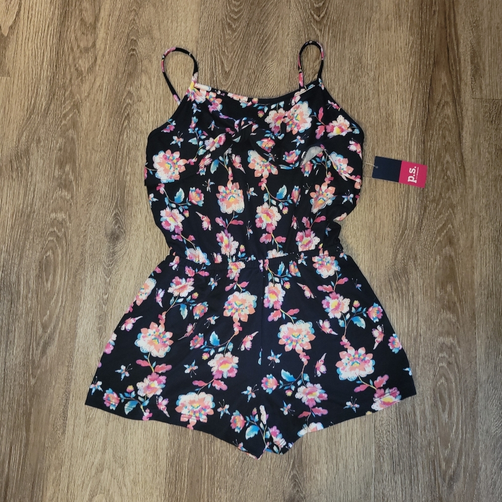 Girls Floral Romper